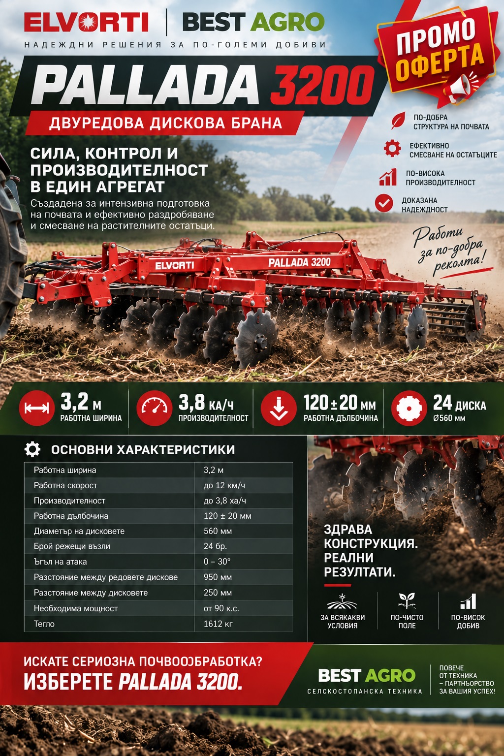 Промоционална оферта за ELVORTI PALLADA 3200